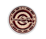 Glastrophäe 136-4 Schild & Emblem - 13 cm / Blau