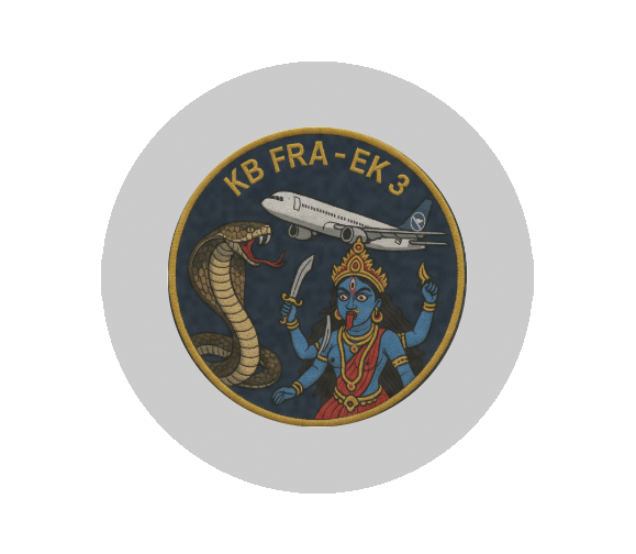 Aluminium-Emblem - 50 mm / Silber/Alu