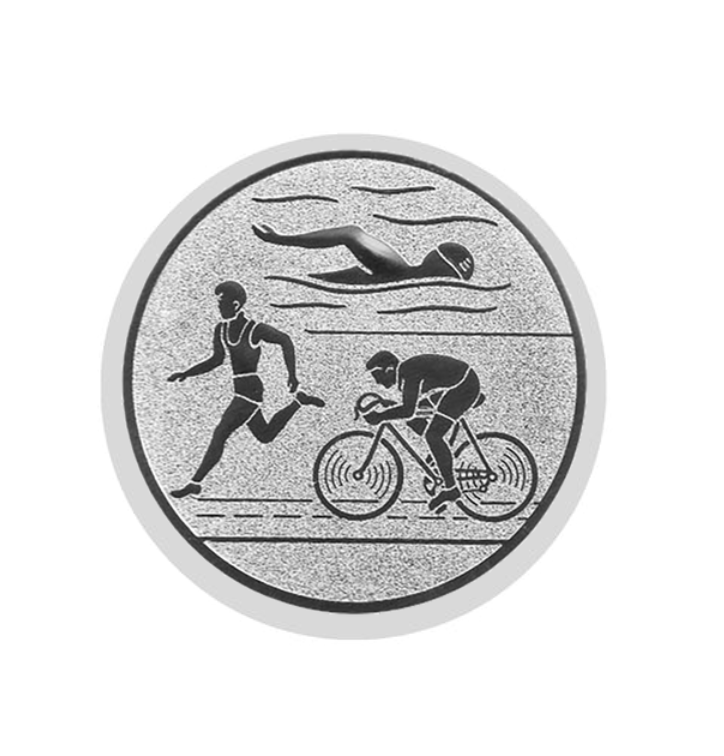 Glas Pokal 8805 blau Schild & Emblem - Silber Blau / 16 cm