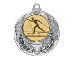 Medaille 028L Ø 40 mm - Silber / 50 mm