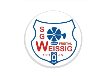 Glas Pokal 8805 blau Schild & Emblem - Silber Blau / 20 cm