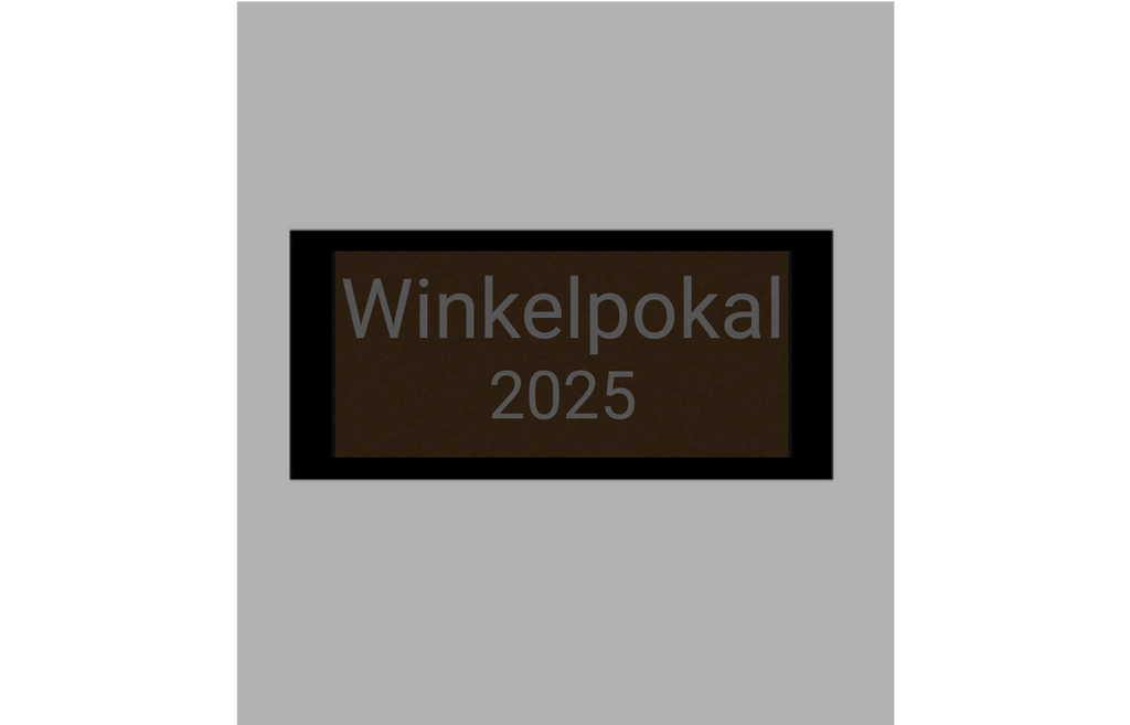 Fußballpokal 87-0 - Gold Schwarz / 39 cm