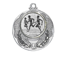 Medaille 028L Ø 40 mm - Silber / 50 mm