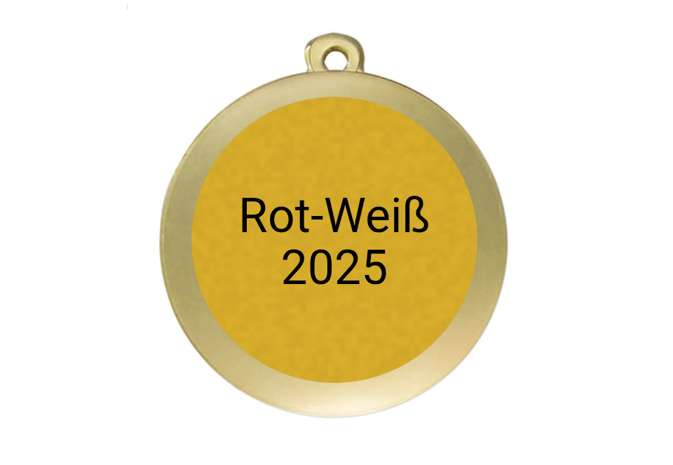 Karneval Medaille D120 Ø 50mm - Gold / 50mm