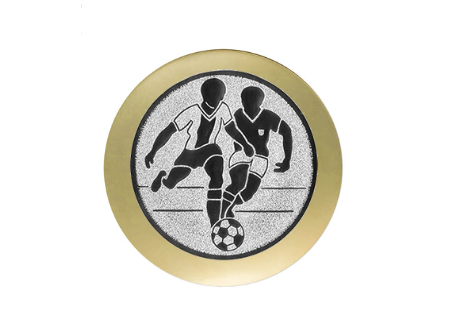 Fußballpokal 3939 - Altgold / 22 cm