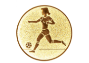 Fußball Trophäe FG240 - Gold  Schwarz / 6x7.5cm / SM