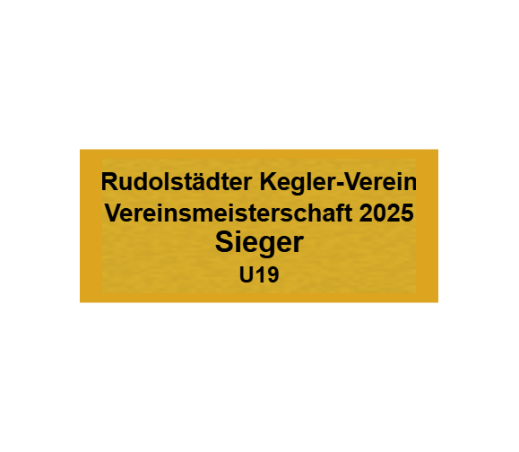 Gravurschild Gold selbstklebend - Gold / 70 x 30 mm