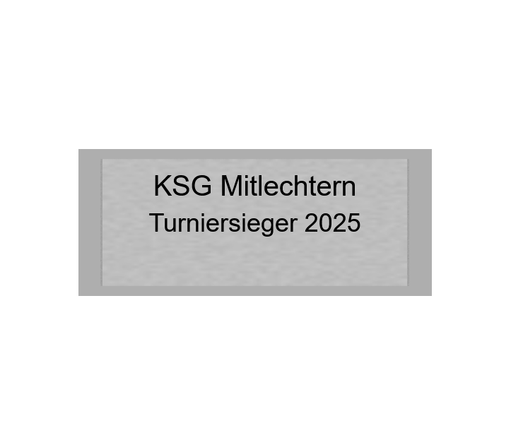 Gravurschild Silber selbstklebend - Silber / 60 x 25 mm