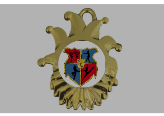 Karnevals Medaille ZM00165 - Gold / 60x50mm