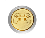 Game Controller 39677 - Silber Gold / 19,2x26 cm