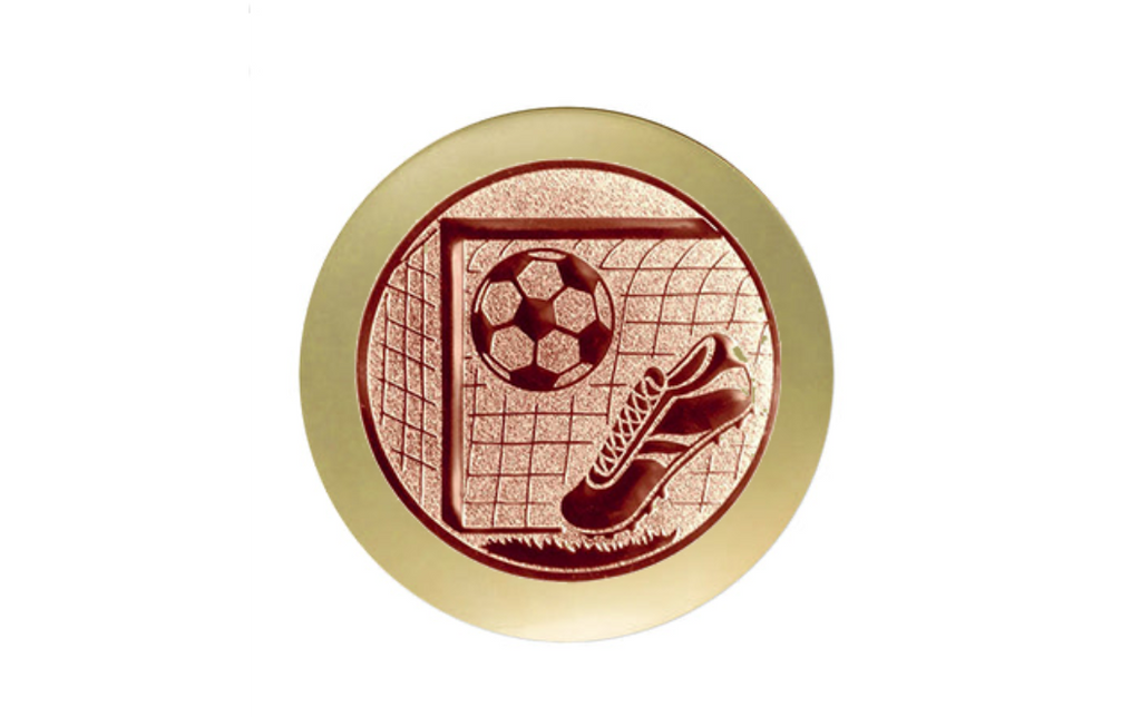 Fußball Trophäe FG240 - Gold  Schwarz / 6x7.5cm / SM