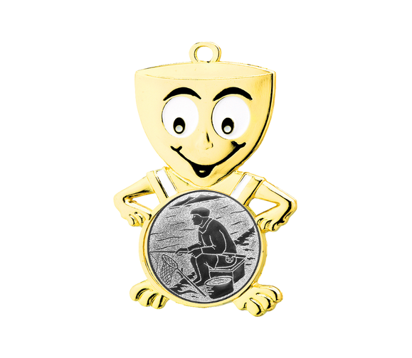 Kindermedaille Kid - Gold / 62x32x3 mm