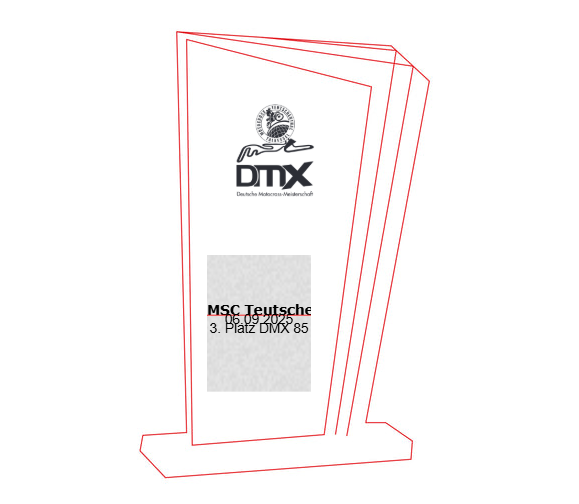 Glas Pokal 172-4 Lasergravur - 19 cm Bronze / Laser-Gravur