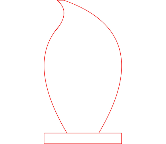 Glas Award 6552-L - Glas Transparent / 22 cm / Laser-Gravur