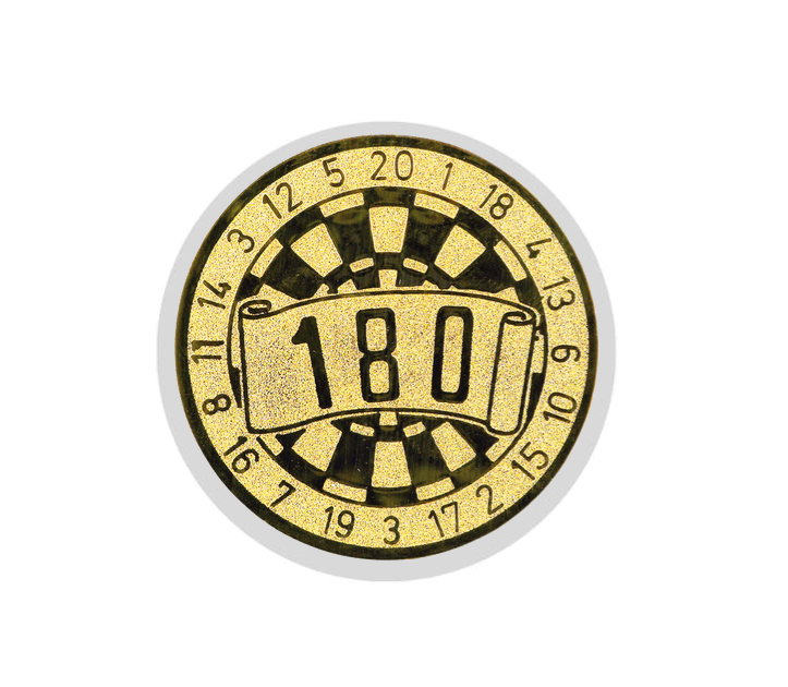 Glastrophäe 136-4 Schild & Emblem - 22 cm / Blau