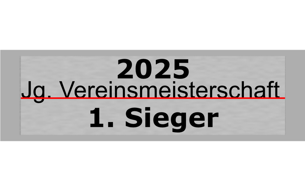 Gravurschild Silber selbstklebend - Silber / 50 x 15 mm