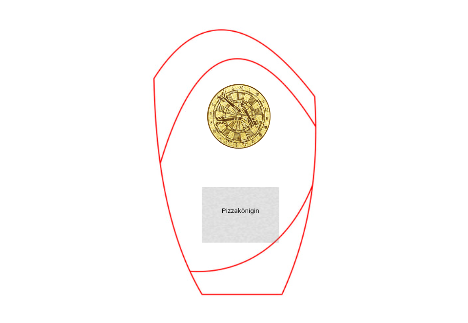 Glas Pokal Rot W55-L - Rot/Transparent / 16.5 cm