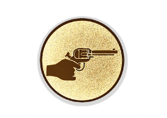 Glastrophäe 136-4 Schild & Emblem - 20 cm / Blau