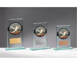 Glas Pokal Turnen Männer FG056 - Transparent Schwarz / 15 cm