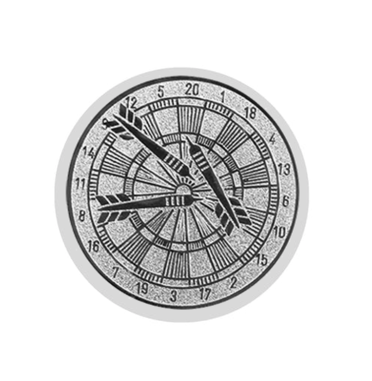 Glastrophäe 136-2 Schild & Emblem - Bunt / 20 cm