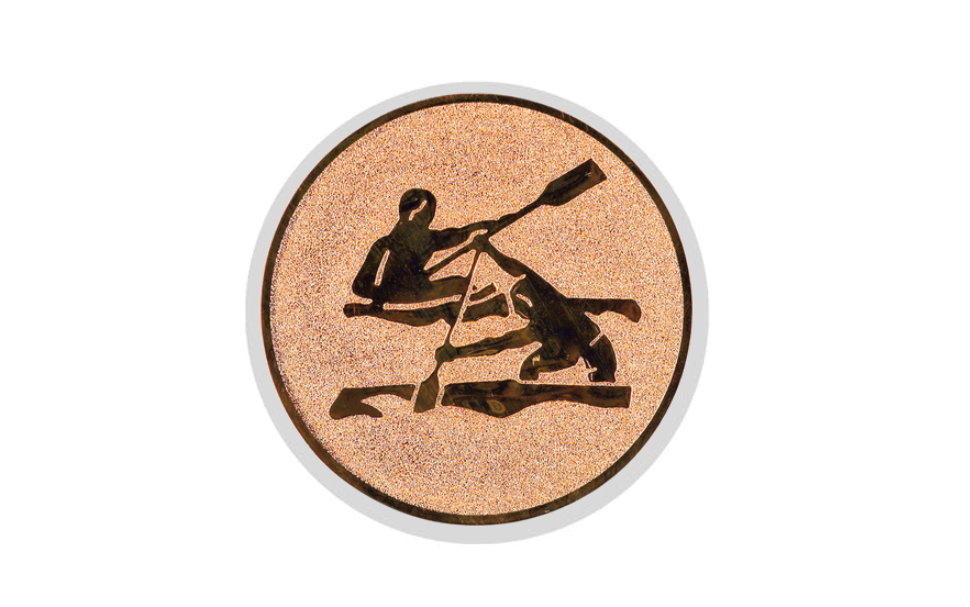 Glastrophäe 136-2 Schild & Emblem - Bunt / 18 cm