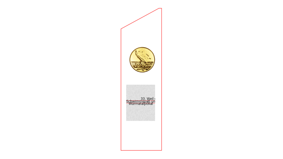 Aluminium Trophäe 7801 - Gold / 28 cm