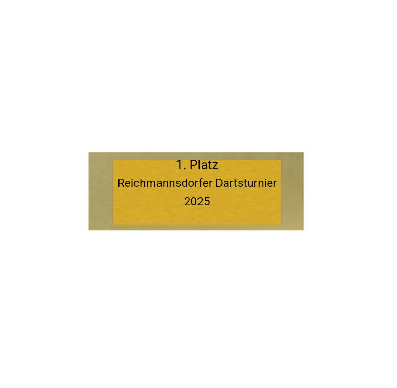 Glas Pokal Dart FG011 - 19 cm / Transparent Schwarz