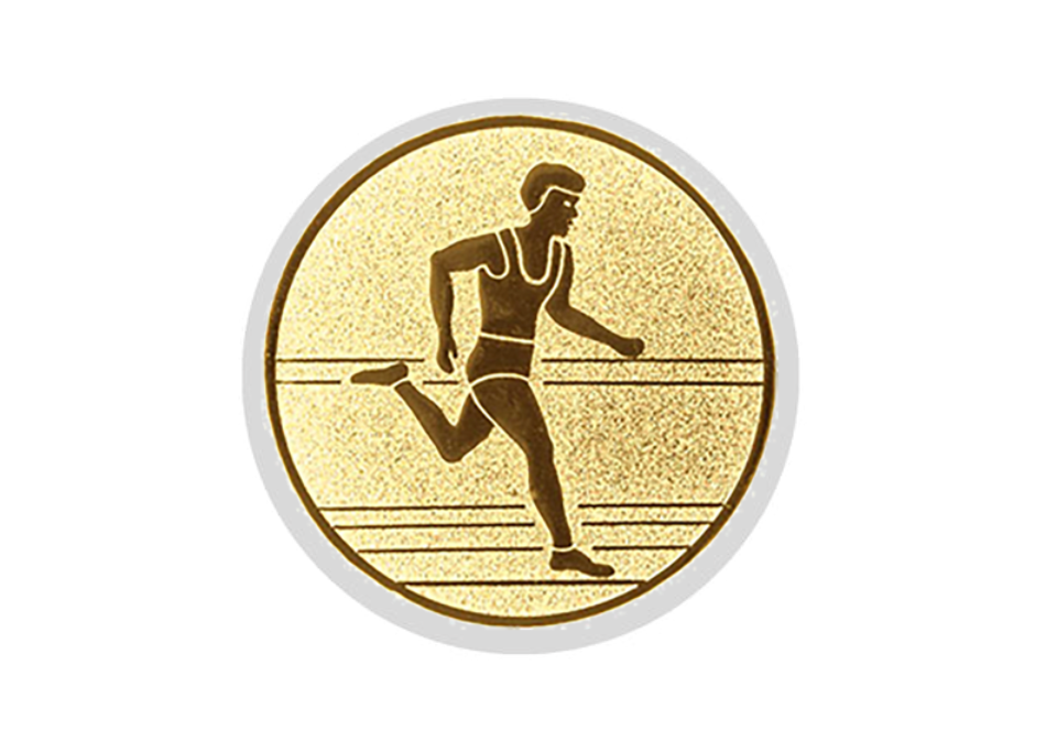 Glas Pokal 8805 blau Schild & Emblem - Silber Blau / 20 cm