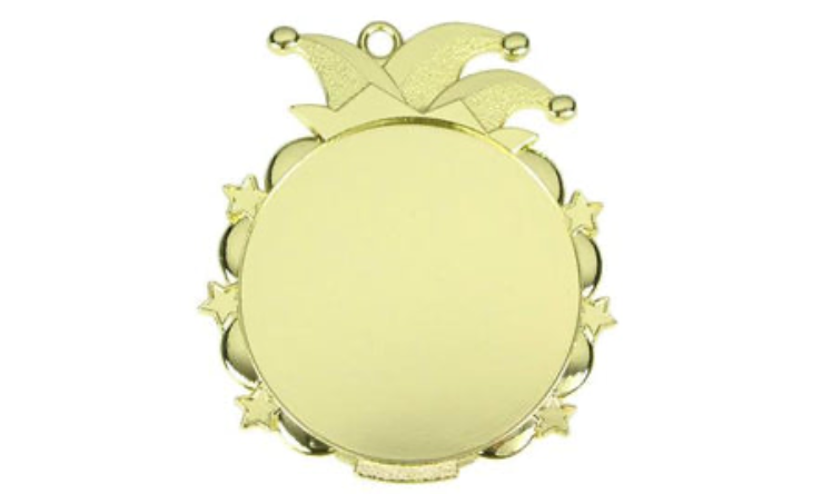 Karnevals Medaille D53 - Gold / 65x70mm
