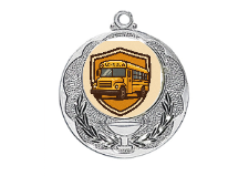 Medaille 028L Ø 40 mm - Silber / 50 mm