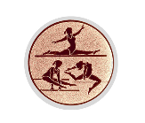 Glas Pokal 137-1 Schild & Emblem - Bronze / 19 cm