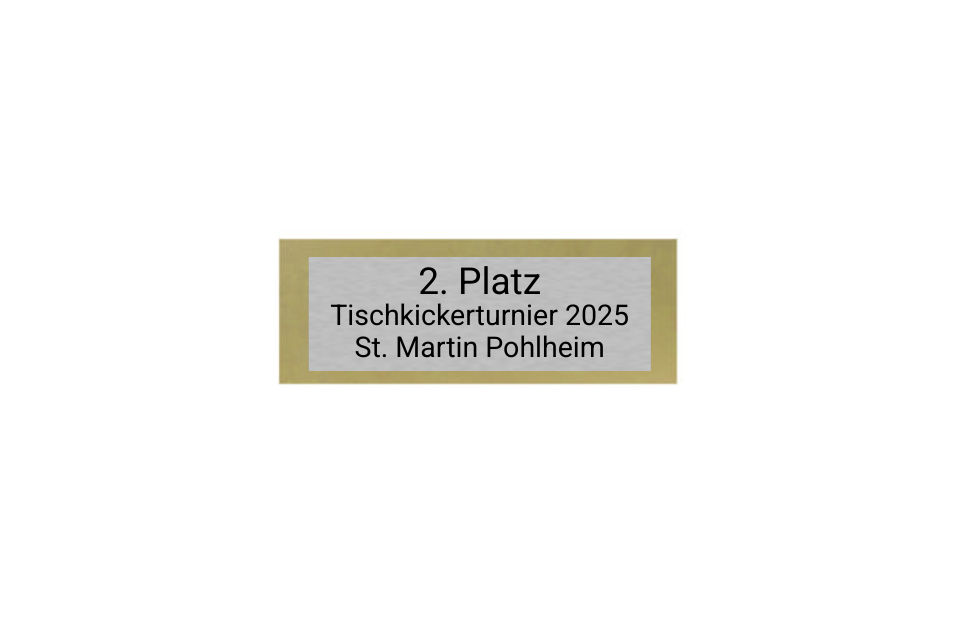 Holz Pokal Fußball FG003 - 21 cm / Schwarz Braun