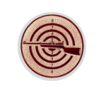 Glas Pokal 137-1 Schild & Emblem - Bronze / 19 cm