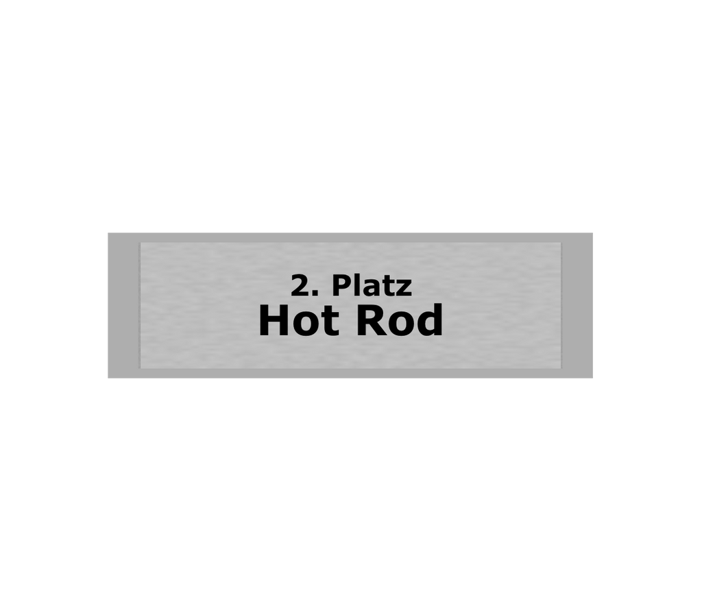 Gravurschild Silber selbstklebend - Silber / 50 x 15 mm
