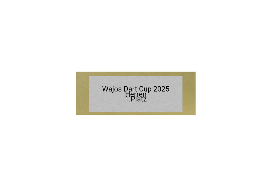 Glas Pokal Dart FG011 - 19 cm / Transparent Schwarz