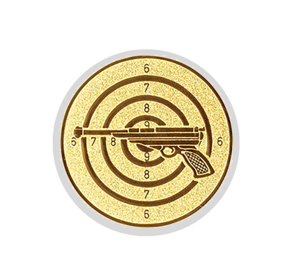 Glas Pokal 8805 blau Schild & Emblem - Silber Blau / 20 cm