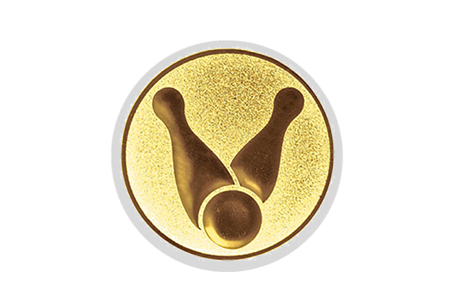 Glas Pokal 8805 blau Schild & Emblem - Silber Blau / 20 cm