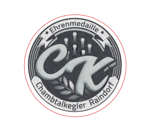 Glasmedaille 67315 Ø 70 mm - Blau / 70 mm