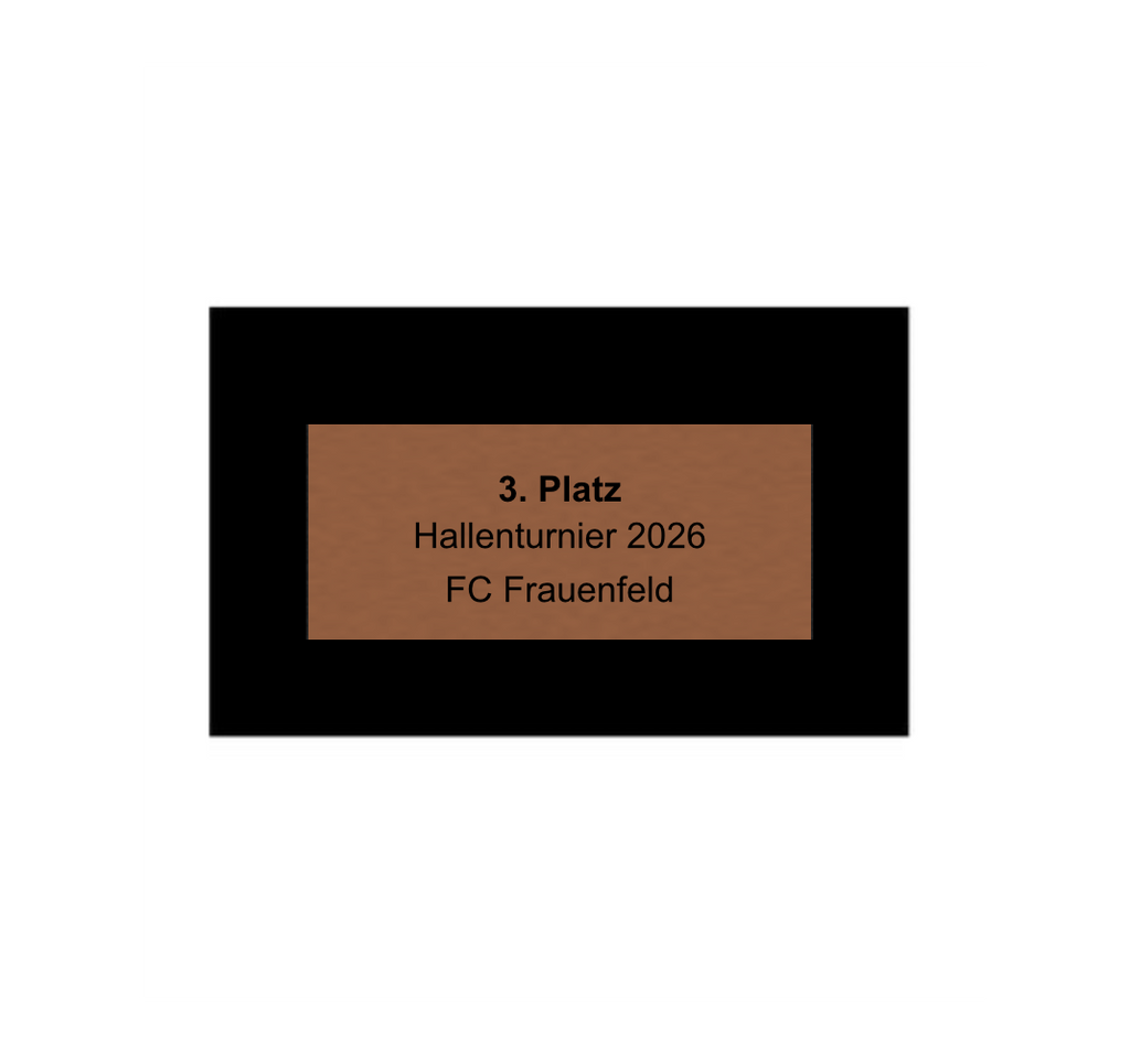 Fußballpokal 87-0 - Gold Schwarz / 55 cm