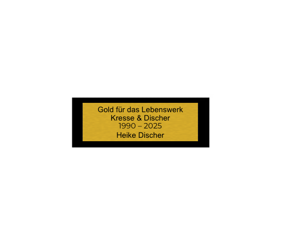 Classic Achievement Award - Matt Edition Gold - Gold / 265 mm