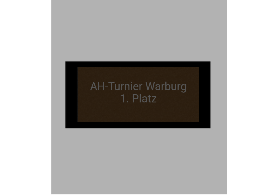 Fußballpokal 87-0 - Gold Schwarz / 39 cm