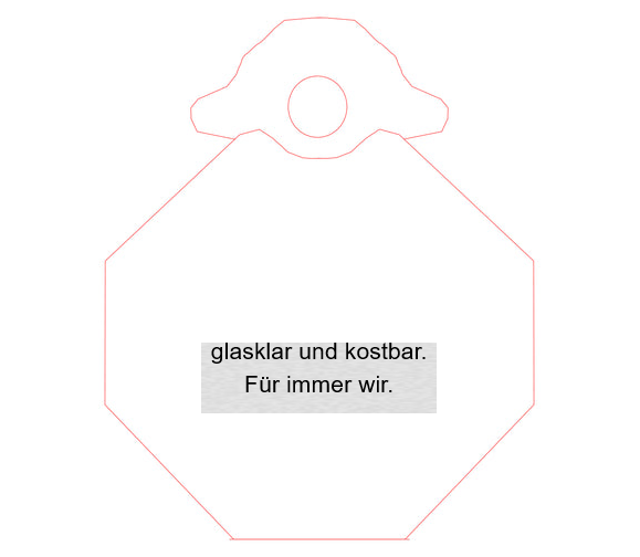 Glasmedaille 6736x Ø 85mm - Klar/Bronze / Ø 85 mm