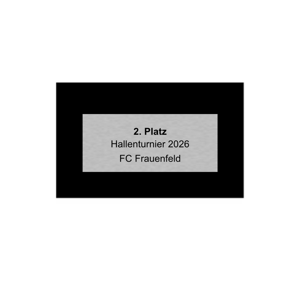 Fußballpokal 87-0 - Gold Schwarz / 55 cm