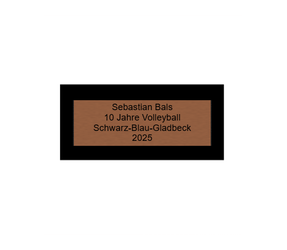 Holz Pokal Volleyball FG007 - 23 cm / Braun