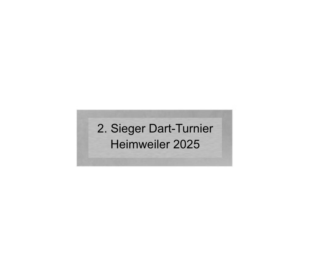 Dart Pokal PFS_009 - 21 cm / Silber Mehrfarbig