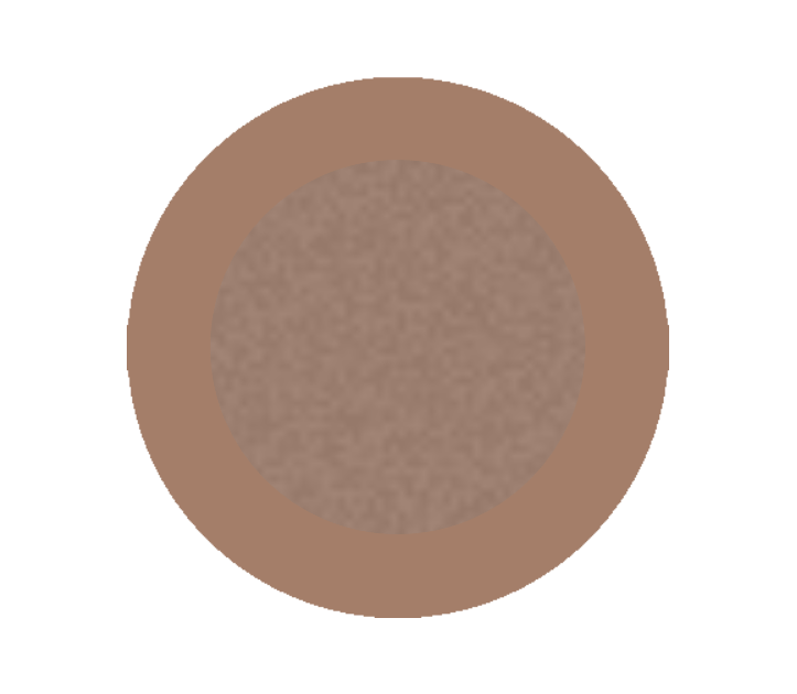 Aluminium-Emblem - 50 mm / Bronze/Alu