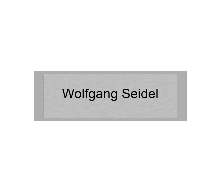 Gravurschild Silber selbstklebend - Silber / 60 x 20 mm