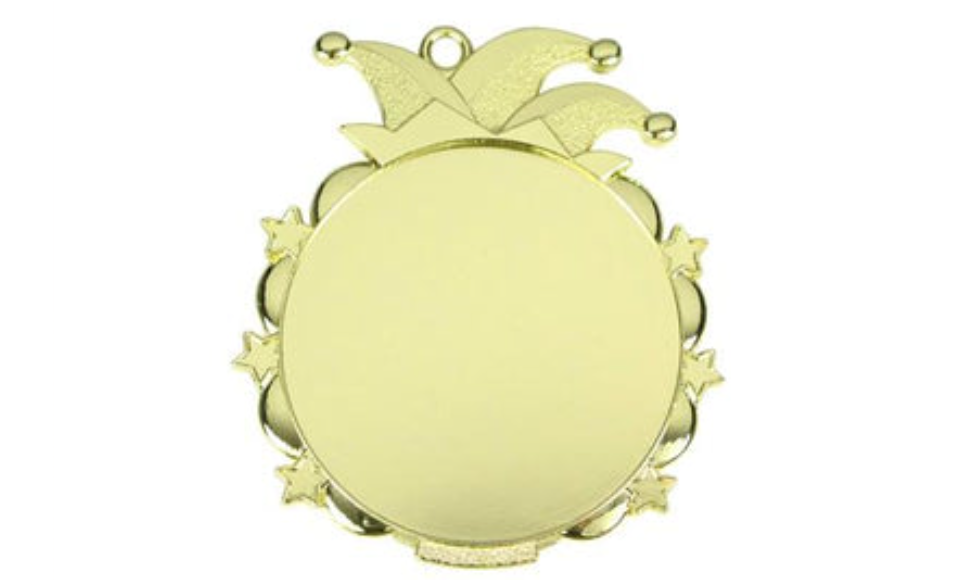 Karnevals Medaille D53 - Gold / 65x70mm
