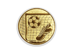 Glas Pokal 8805 blau Schild & Emblem - Silber Blau / 20 cm