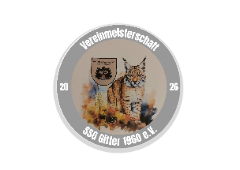 Glas Ständer W19x Schild & Emblem - 19.5 cm / Auswahl Weiß